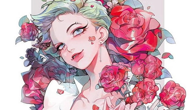 韩国插画师用ps绘制一个酷酷的妹子全过程!配色真是相当漂亮啊