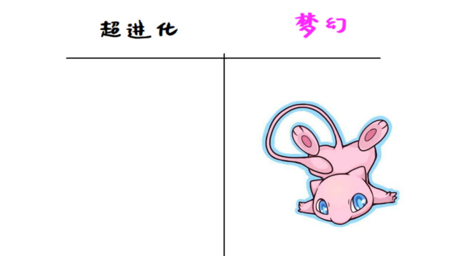 神奇宝贝梦幻也能超进化哦萌萌哒好可爱
