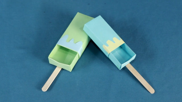 雪糕折纸教程视频,简单又逼真的雪糕,小朋友看见都很喜欢