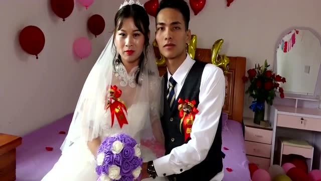 广东农村一小伙迎亲,新娘子到家了,房子修得蛮漂亮的