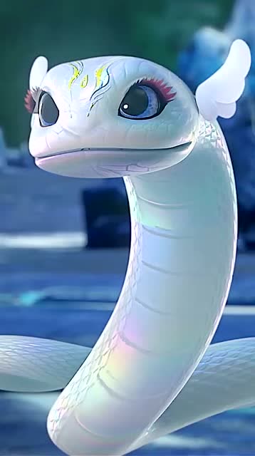 你们要的美杜莎女王没毛病吧这小白蛇也太可爱了