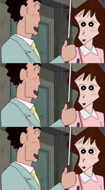 《蜡笔小新》精彩剪辑,美伢和广志,平凡且幸福的一对夫妇!