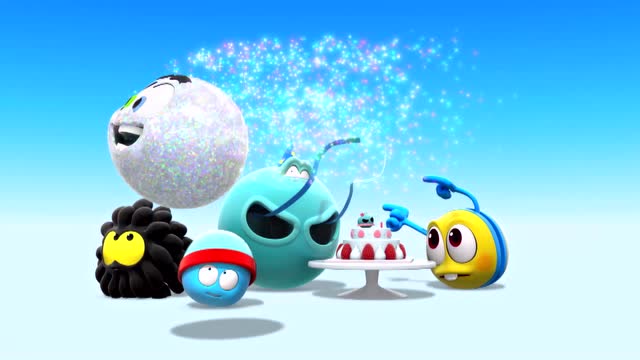 奇妙球家族杰恩正要给大家拍照叮克突然出现了