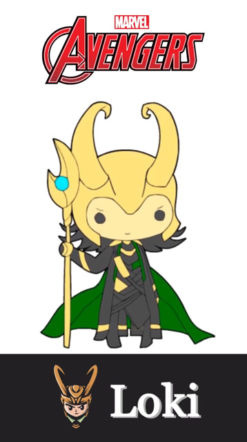 画q版谎言之神洛基,漫威旗下亦正亦邪加上颜值爆表的超级反派!