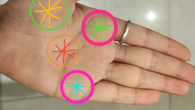 手相"金花印"纹在哪个位置最好?大吉大利的手纹