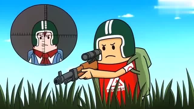 吃鸡动漫:萌妹的超能力就是运气好