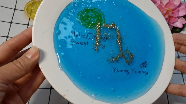 无硼砂蓝色假水,记住一点,零失败不粘手,摩羯座专属泥,解压