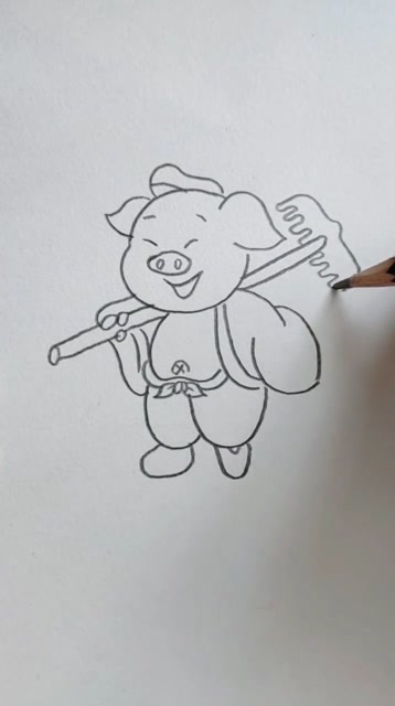 猪八戒画画人物图片