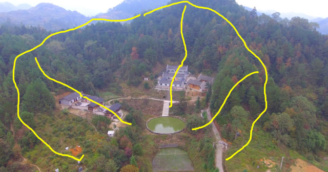 此地水聚天心,莲花绽放,贵气重重的风水宝地