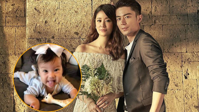 林心如霍建华为女儿庆生,一家三口罕见同框