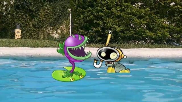 植物大战僵尸:僵尸来到游泳池