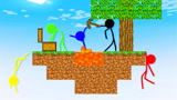 Minecraft动画：火柴人VS我的世界空岛冒险