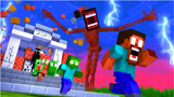 Minecraft动画《汽笛人之战》，汽笛人毁灭怪物学校！