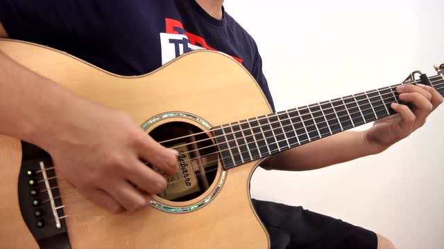 【一诺吉他】改编指弹曲《故乡的云》演示视频 吉他教学