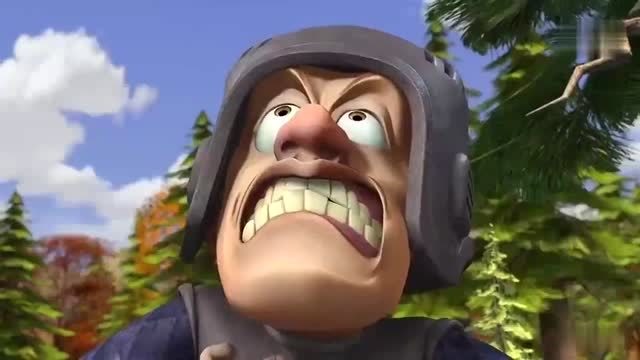 经典搞笑片段,光头强穿铁马甲,把自己烫得跳起舞