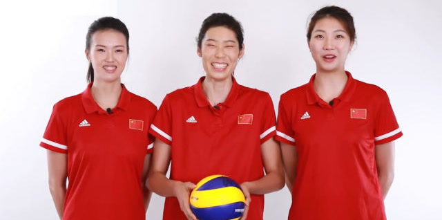 朱婷!袁心玥!张常宁!"朱袁张"一本正经地卖萌