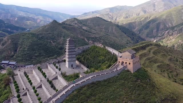 航拍山西雁门关,固若金汤的中华第一关