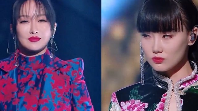 萨顶顶黄龄同台唱《易燃易爆炸》,歌声如神仙打架,双方眼神真是绝了!