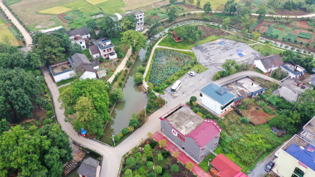 航拍常宁市西岭镇平安村:全国生态文化村 湖南美丽乡村示范村