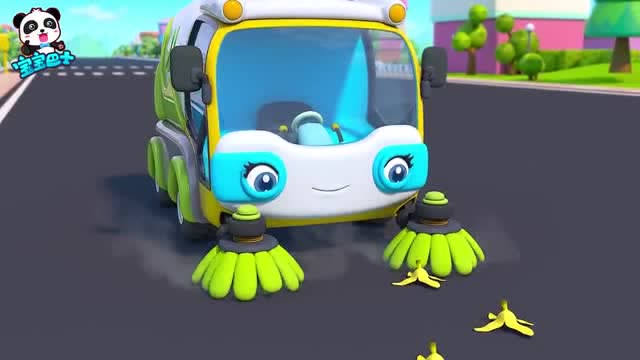宝宝巴士之汽车帮帮队—爱干净的扫地车,卫生大升级,保洁也能高大上