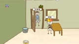 解谜游戏：男青年躲藏在房门后面，室友遭了殃