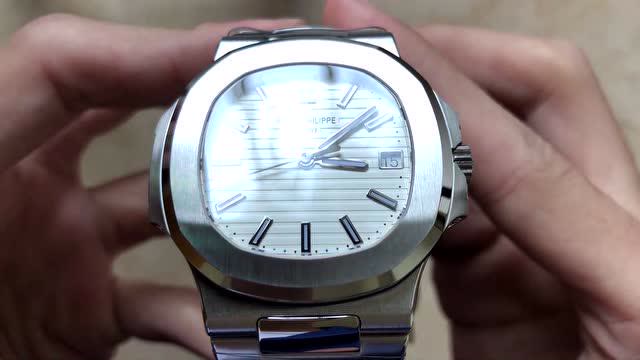 3k百达翡丽运动优雅系列薄8.3mm鹦鹉螺超v2版5711-1a-011 细节实拍