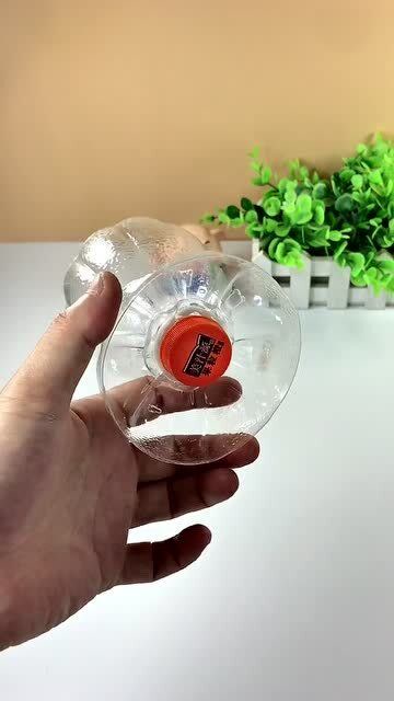 矿泉水瓶大妙用,简单改造一下,秒变漂亮的花盆!