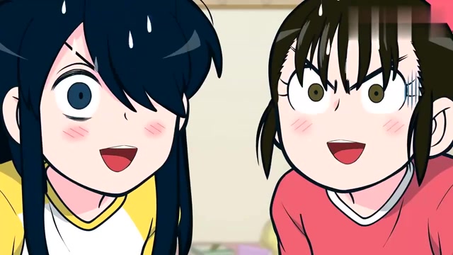 时秒在开心脸上化妆,开心见到时分后竟然心动了