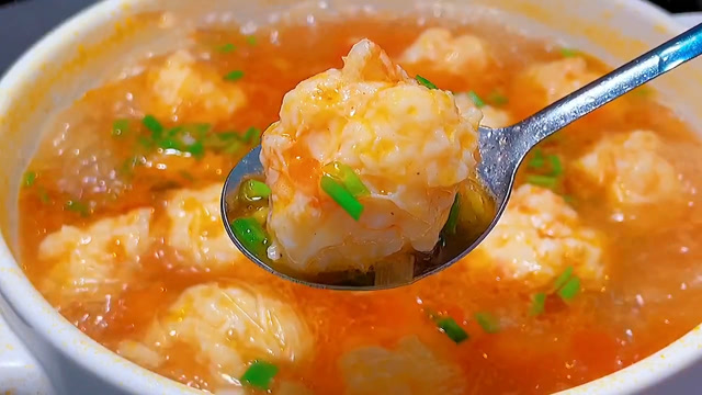 虾滑粉丝汤的家常做法,嫩滑爽口鲜香味美,好吃到汤都不剩