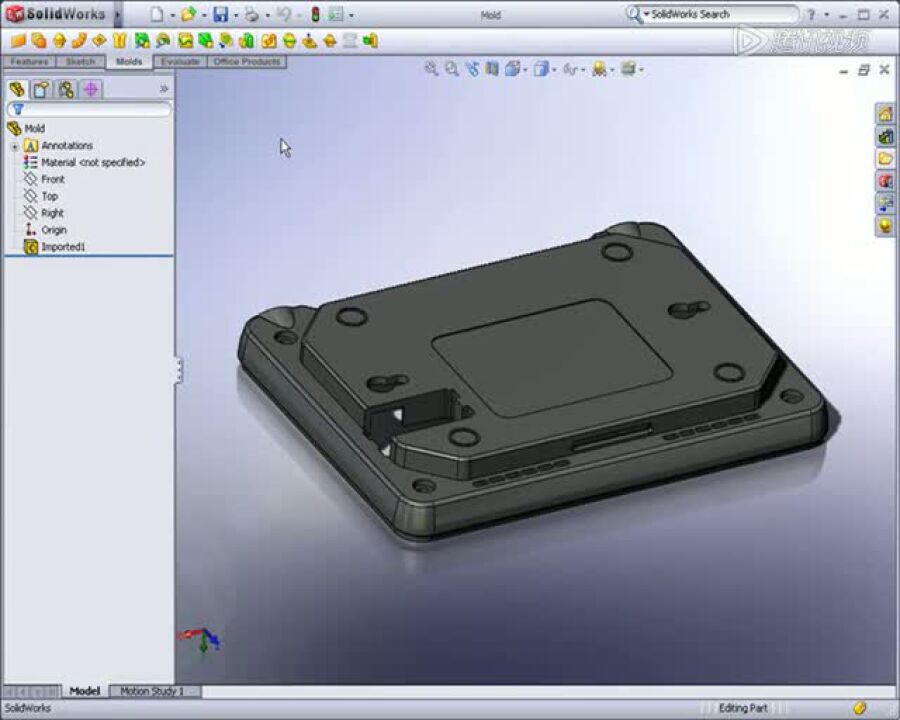 solidworks视频教程模具设计_腾讯视频