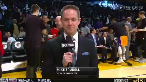 《NBA全场回放》【回放】黄蜂vs湖人第一节 兰德尔全场一条龙双手怒扣
