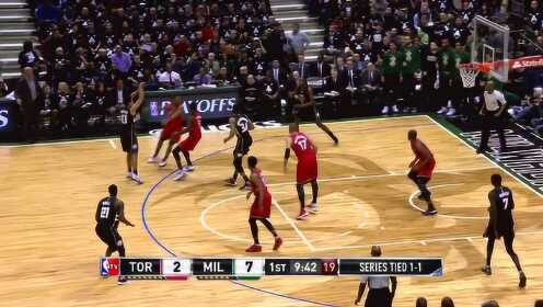 《NBA全场集锦》【得分】字母哥上篮燃爆主场 全员鹿头装欲顶翻猛龙