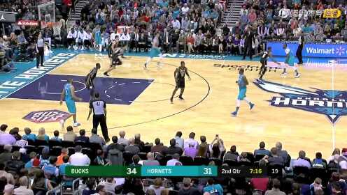 《NBA全场集锦》雄鹿vs黄蜂第2节精编 霍华德跟进双手补扣