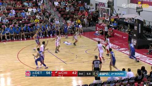 《NBA全场集锦》【得分】蒙的也是好球 哈奇森命中超远压哨三分