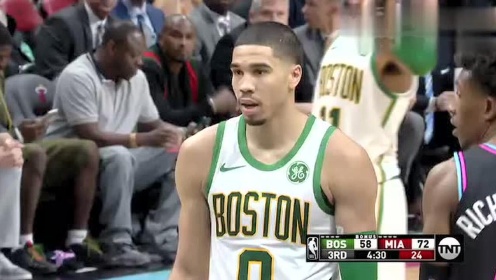 《NBA全场回放》【原声回放】凯尔特人vs热火第3节 韦德欧文互飚三分
