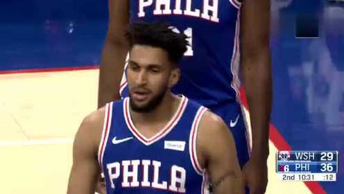 《NBA全场集锦》奇才vs76人第2节精编 西蒙斯马踏飞燕肆意上篮