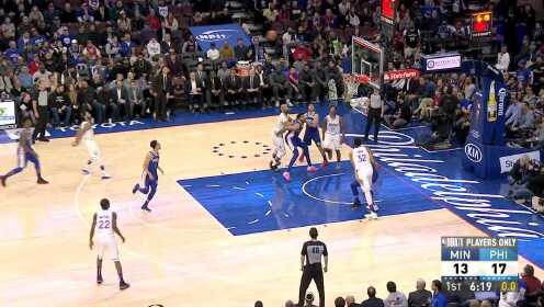 《NBA全场集锦》【原声】森林狼107-149费城 大帝31分13篮板罗斯达成万分里程碑