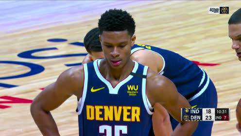 《NBA全场回放》【原声回放】步行者vs掘金第2节 约基奇单枪匹马制霸内线