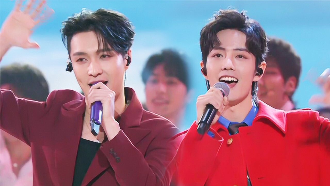 肖战张艺兴合唱##东方卫视跨年
