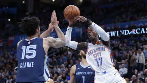 《NBA全场集锦》【原声】灰熊122-126雷霆 保罗18分率队24分逆转灰熊