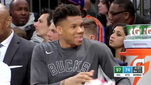 《NBA全场回放》【原声回放】雄鹿vs尼克斯第4节 字母哥他哥隔扣巴雷特