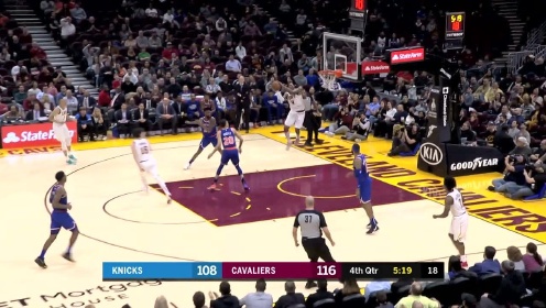 《NBA全场集锦》【原声】尼克斯139-134骑士 乐福空砍33+13莫里斯无解中投收割比赛