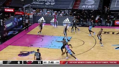 《NBA全场集锦》【纯享】马刺vs热火精华回放 巴特勒29分阿德巴约凶残隔扣