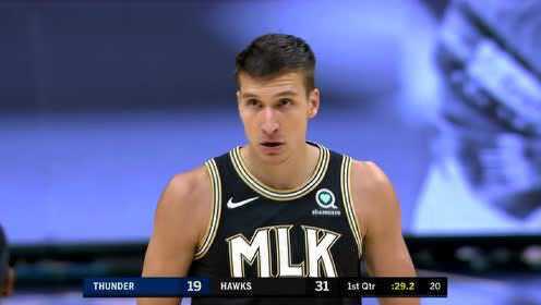 《NBA全场集锦》雷霆vs老鹰第1节中文解说回放