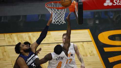 《NBA全场集锦》【原声】森林狼128-96魔术 唐斯拉塞尔合取54分 32分大胜魔术终结三连败