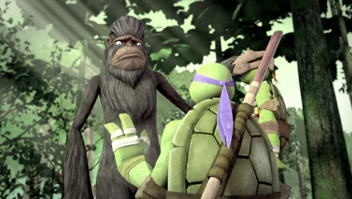 忍者龟第3季：神龟们发现受伤的大脚