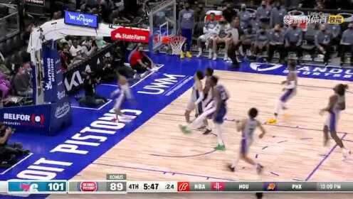 《NBA全场集锦》惊芒掣电 赛布尔抢断反击双手炸扣