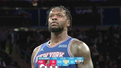 《NBA全场集锦》开拓者vs尼克斯第2节中文解说回放