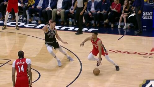 《NBA全场集锦》大道至简！麦科勒姆秀看家本领翻身后仰稳稳命中