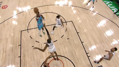 《NBA全场集锦》华盛顿脑后长眼风骚回传 艾顿心领神会接球跳投打进